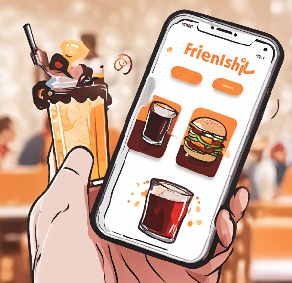 Order a drink for a friend